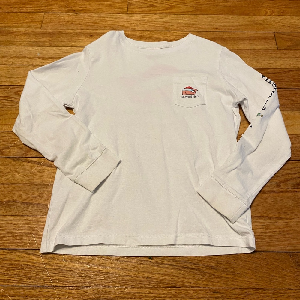 Vineyard Vines Christmas Tee VGUC Size 7